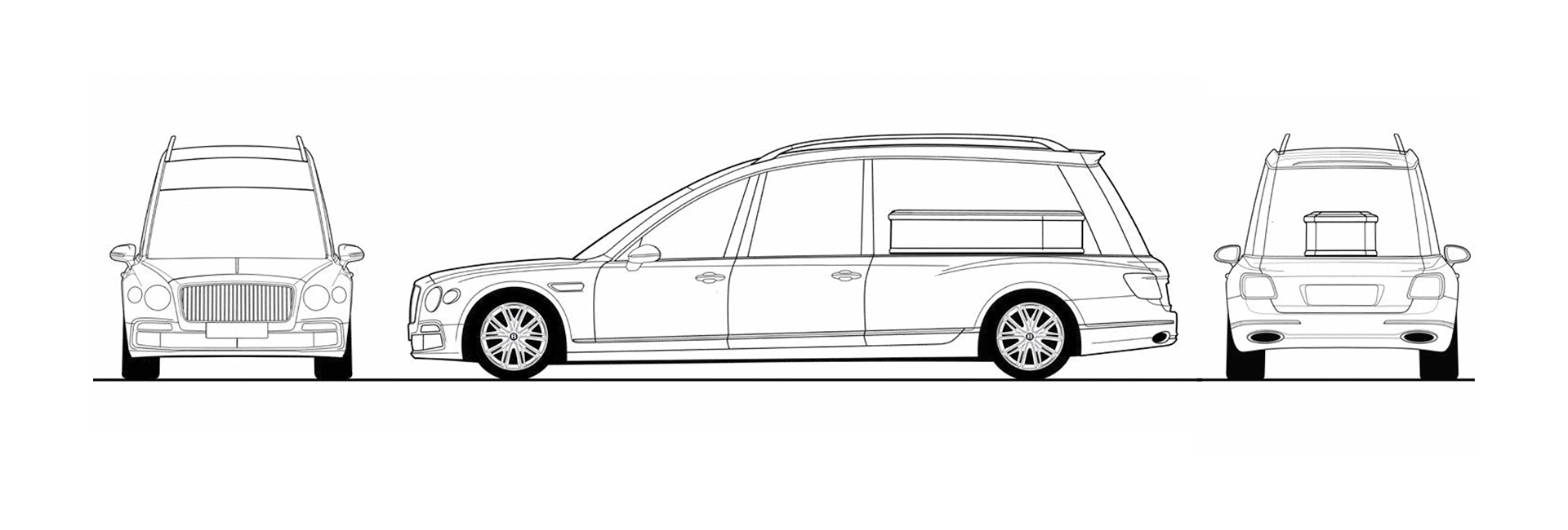Bentley Line Drawring