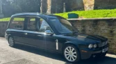 Used Funeral Vehicle N88CFS = Jaguar Hearse - Front Side