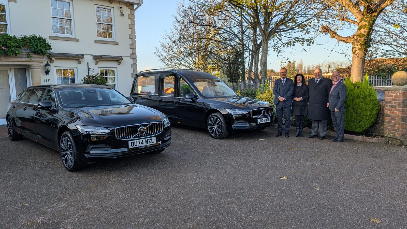 Baglan Handover Christine and Gareth Jenkins with Craig Perfect.an d Malcolm Brooks -